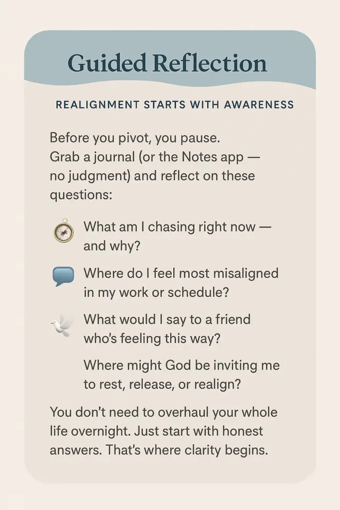 Guided Reflection for When Hustle becomes Hollow
